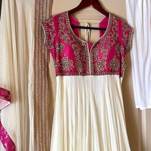 COPY - Pink/white Indian outfit.